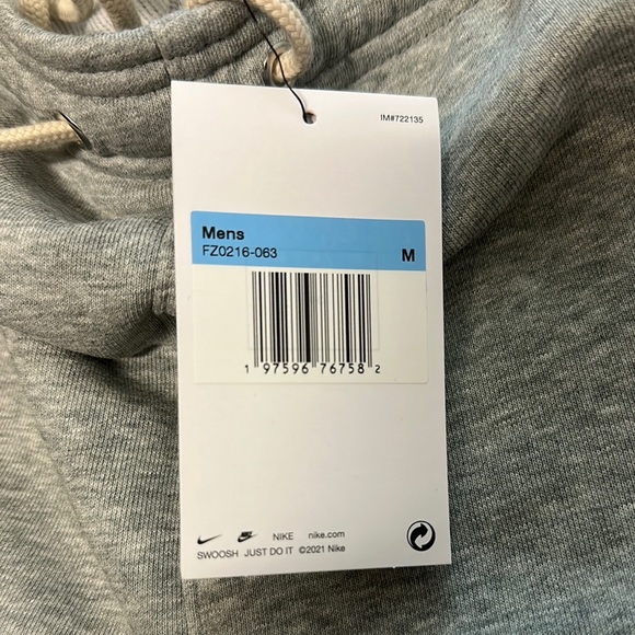 Nike Gray Athletic Shorts with Drawstring NWT - Picture 2 of 5